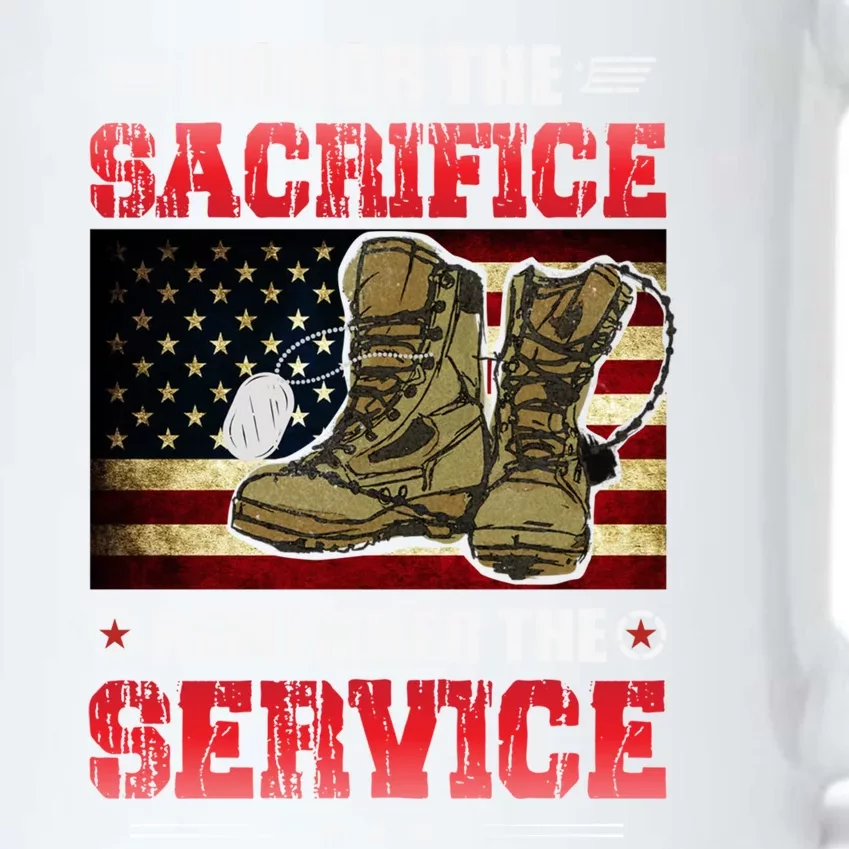 Honor The Sacrifice Remember The Service Veteran Great Gift Black Color Changing Mug