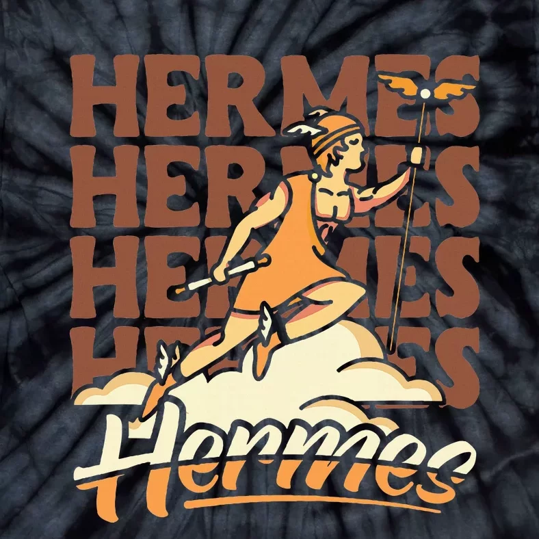 Hermes The Swiftfooted Greek God Of Commerce & Messages Tie-Dye T-Shirt