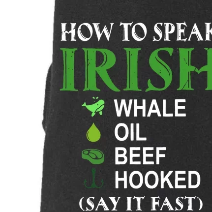 How To Speak Irish Doggie 3-End Fleece Hoodie