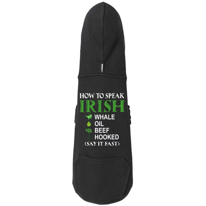 How To Speak Irish Doggie 3-End Fleece Hoodie