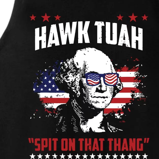 Hawk Tush Spit On That Thing Funny Ladies Tri-Blend Wicking Tank