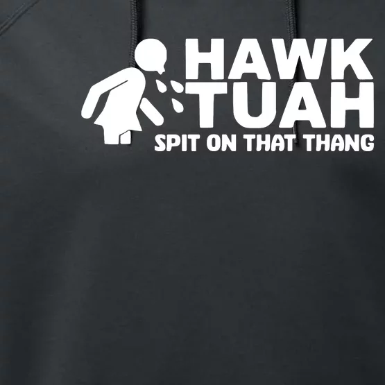 Hawk Tuah Spit On That Thang Funny Interview Performance Fleece Hoodie