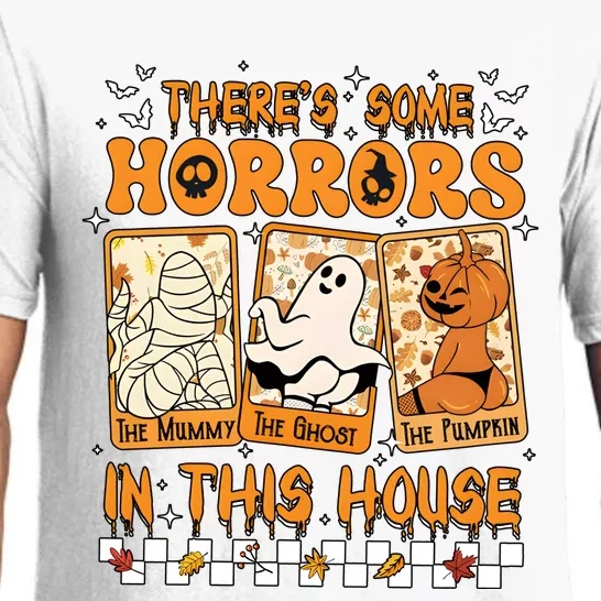 Halloween Theres Some Horrors In This House Ghost Pajama Set