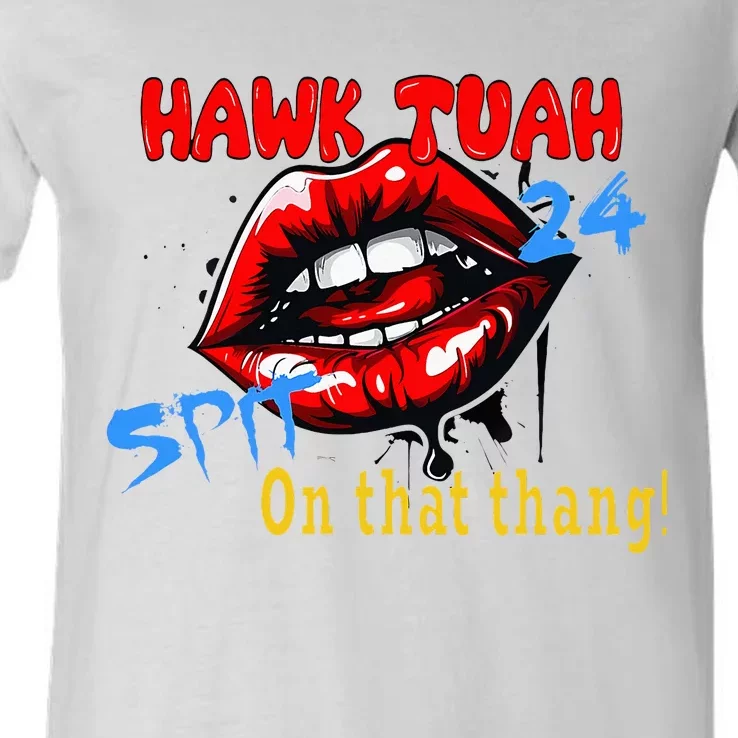 Hawk Tush Spit On That Thing Presidential Candidate Parody V-Neck T-Shirt