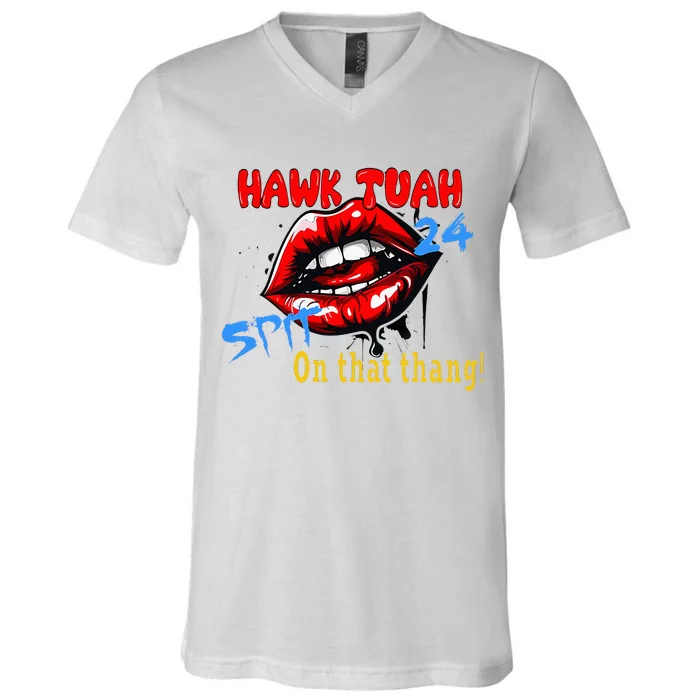 Hawk Tush Spit On That Thing Presidential Candidate Parody V-Neck T-Shirt