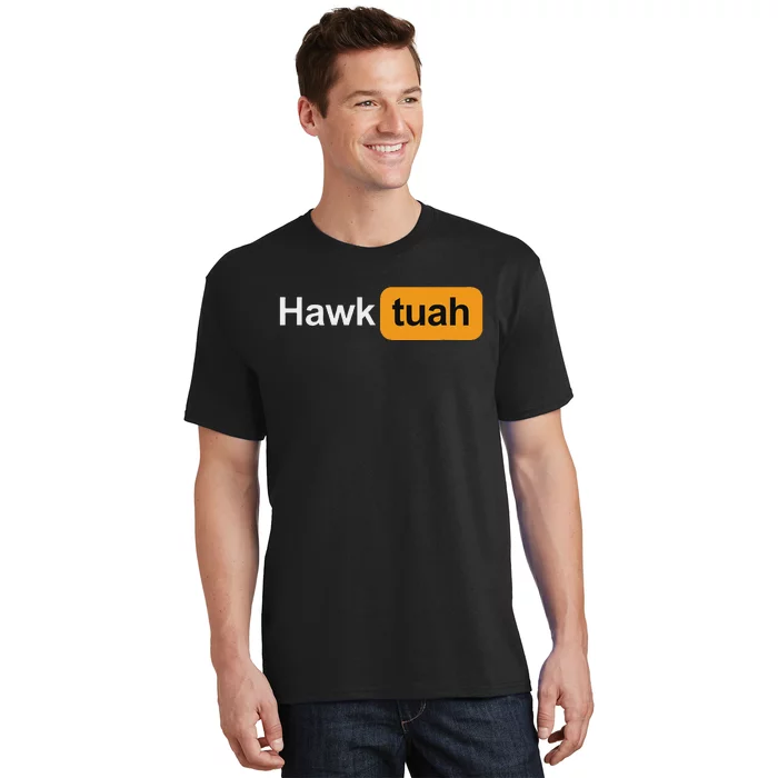 Hawk Tuah Spit On That Thang Funny Rave Festival Outfit T-Shirt