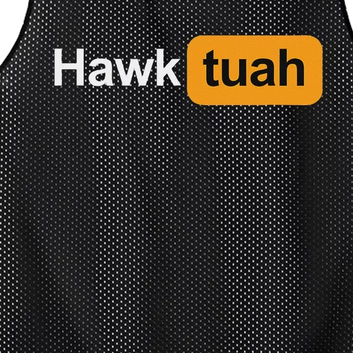 Hawk Tuah Spit On That Thang Funny Rave Festival Outfit Mesh Reversible Basketball Jersey Tank