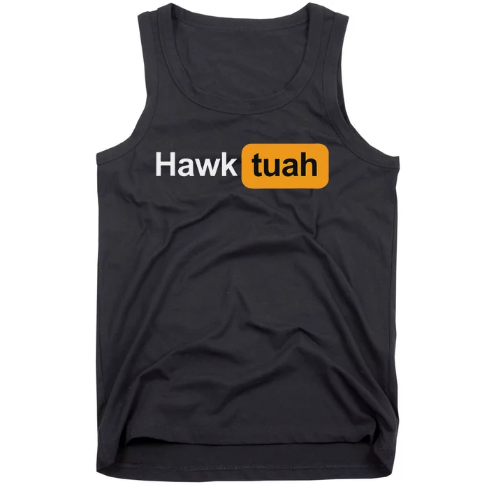 Hawk Tuah Spit On That Thang Funny Rave Festival Outfit Tank Top