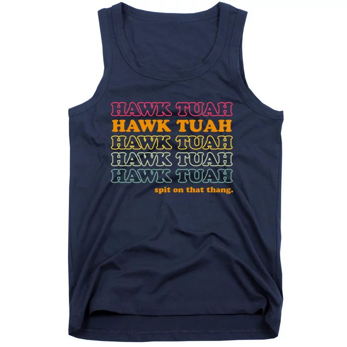 Hawk Tuah Spit On This Thang Funny Hawk Tush Tank Top