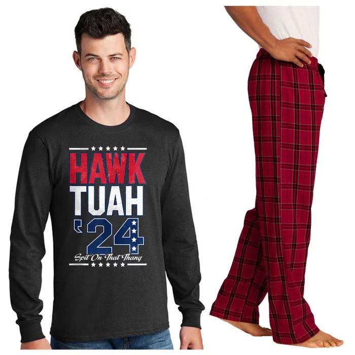 Hawk Tush Spit On That Thing Viral Election Long Sleeve Pajama Set