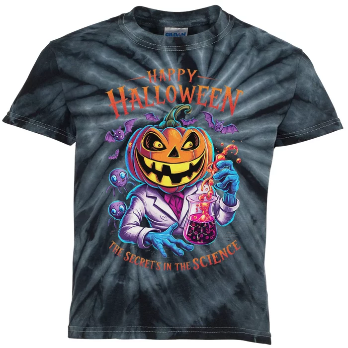 Halloween The Secret’S In The Science Teacher Scientist Fun Kids Tie-Dye T-Shirt