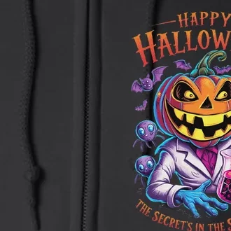 Halloween The Secret’S In The Science Teacher Scientist Fun Full Zip Hoodie