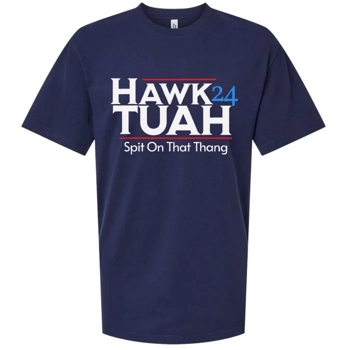 Hawk Tuah Spit On That Thang Sueded Cloud Jersey T-Shirt