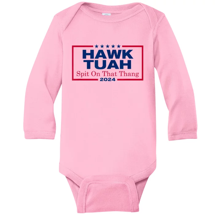 Hawk Tush Spit On That Thang Viral Election Parody Baby Long Sleeve Bodysuit