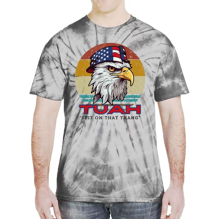 Hawk Tuah Spit On That Thang Hawk Tua Funny Tie-Dye T-Shirt