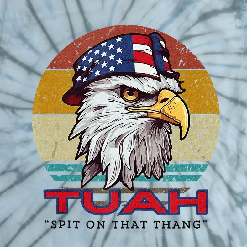 Hawk Tuah Spit On That Thang Hawk Tua Funny Tie-Dye T-Shirt