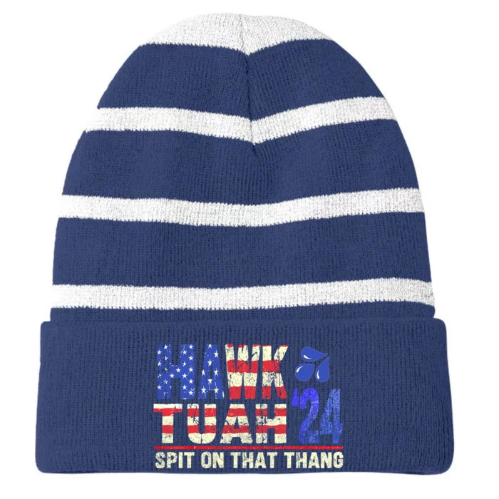 Hawk Tush Spit On That Thing 2024 Gift Striped Beanie with Solid Band