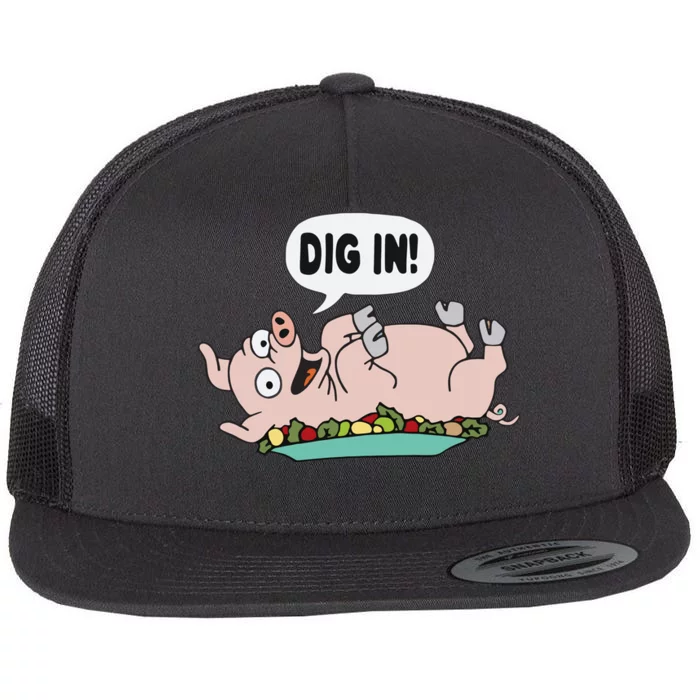 Homer The S.I.M.P.S.O.N.S Pig Dig In Flat Bill Trucker Hat