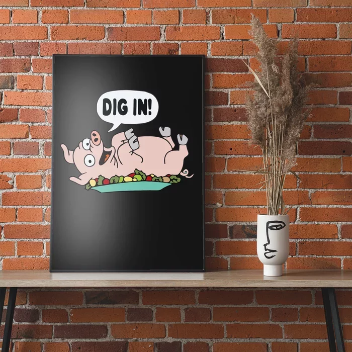 Homer The S.I.M.P.S.O.N.S Pig Dig In Poster