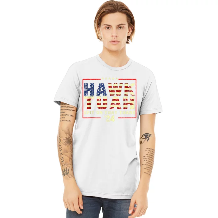 Hawk Tuah Spit By Bronson Summers Hawk Tuah Premium T-Shirt