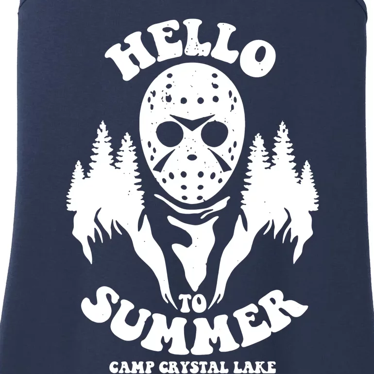 Hello To Summer Camp Crystal Lake Ladies Essential Tank