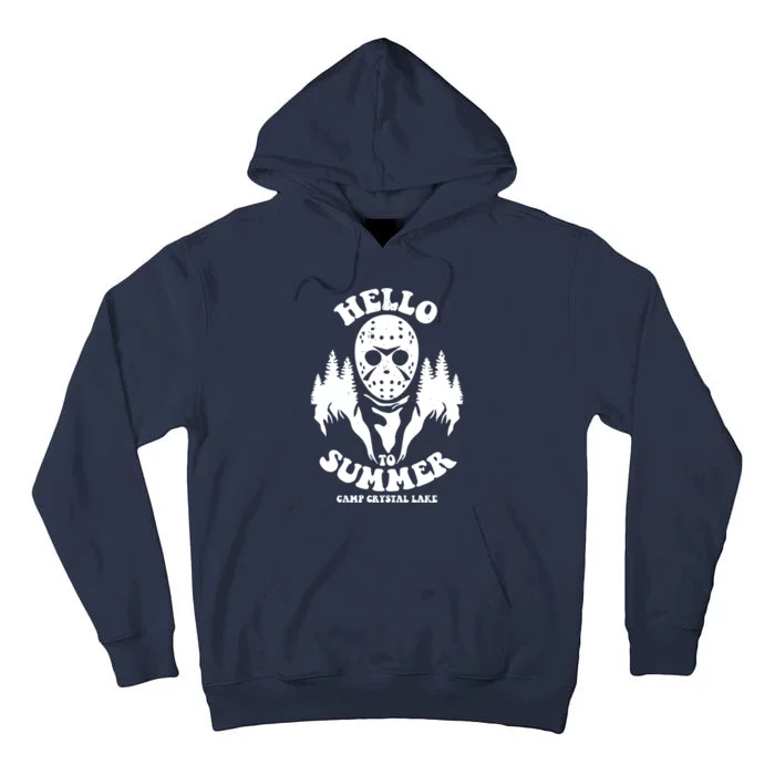 Hello To Summer Camp Crystal Lake Tall Hoodie