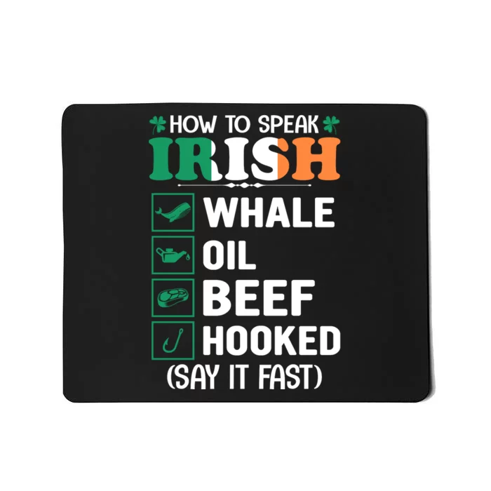 How To Speak Irish Funny Mousepad