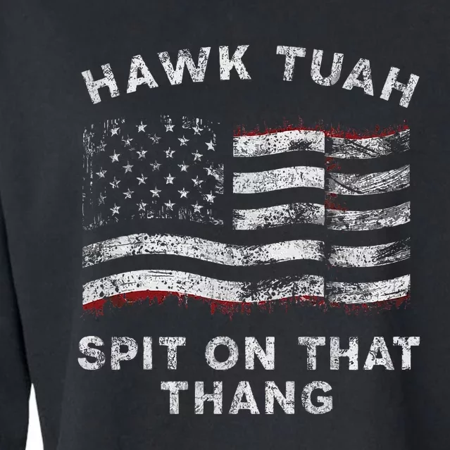 Hawk Tush Spit On That Thang Viral Election Parody Cropped Pullover Crew