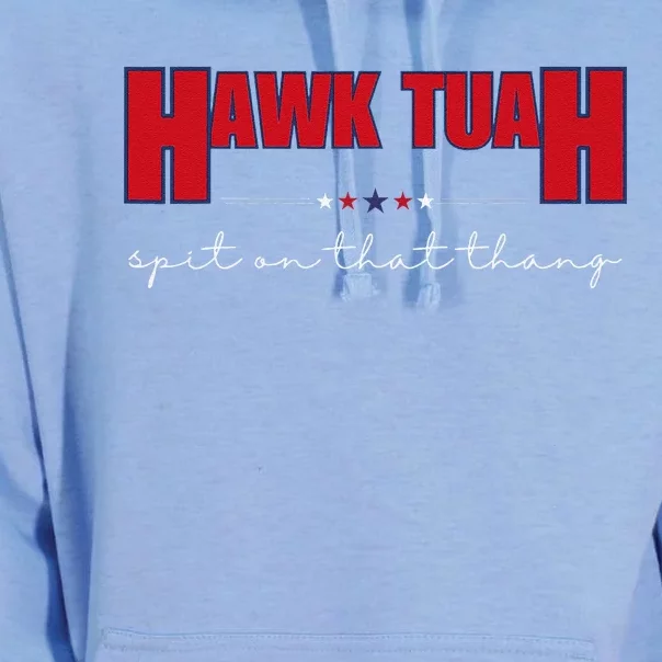 Hawk Tuah Spit On That Thang Hawk Tua Funny Meme Unisex Surf Hoodie