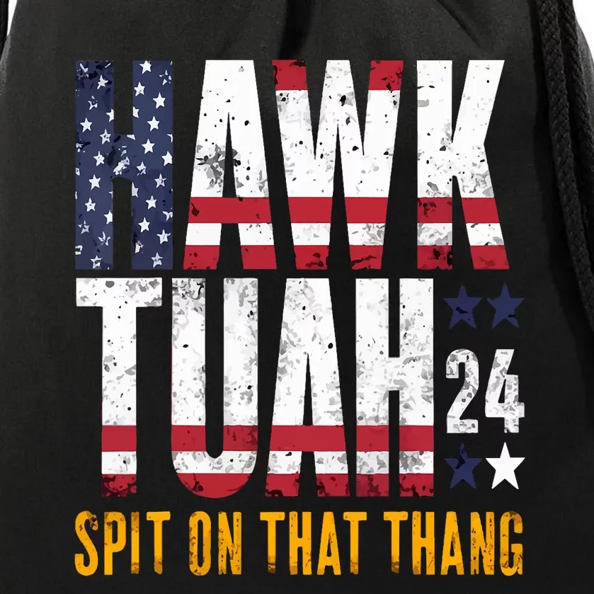 Hawk Tush Spit On That Thang Viral Election Parody Drawstring Bag