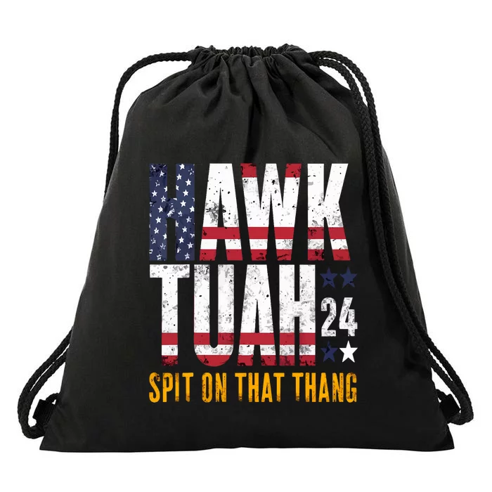 Hawk Tush Spit On That Thang Viral Election Parody Drawstring Bag