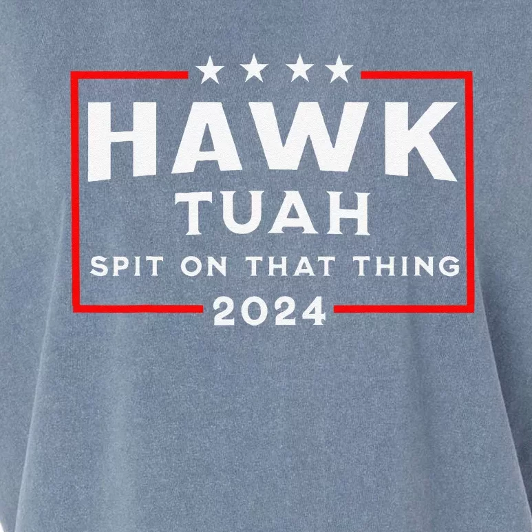 Hawk Tuah Spit On That Thing Garment-Dyed Women's Muscle Tee