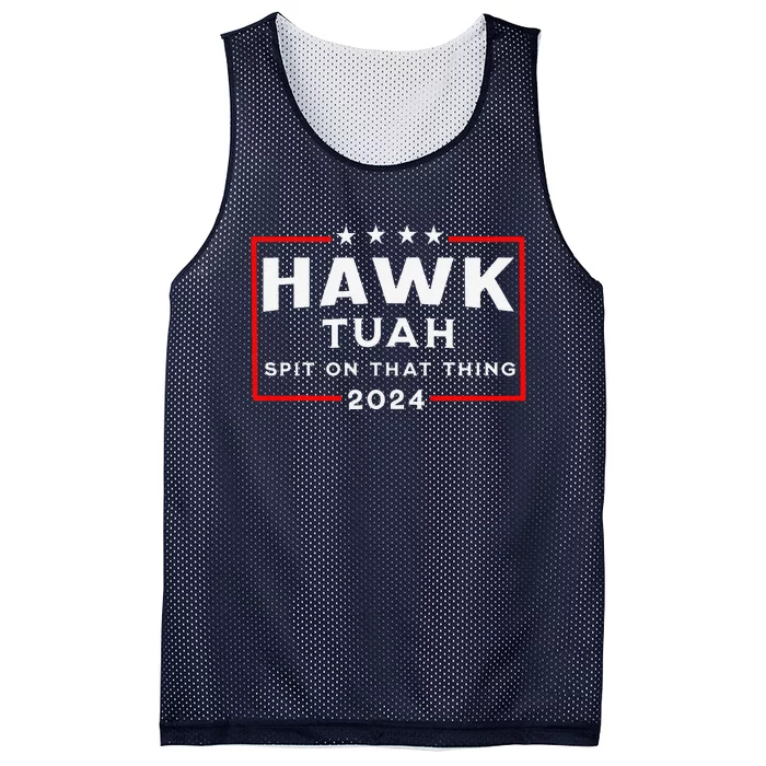 Hawk Tuah Spit On That Thing Mesh Reversible Basketball Jersey Tank