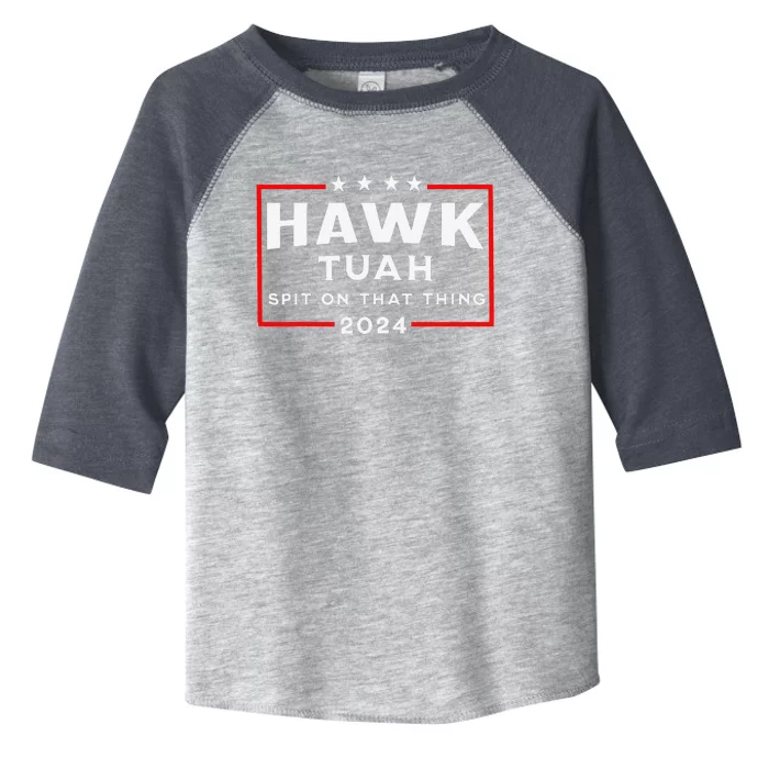 Hawk Tuah Spit On That Thing Toddler Fine Jersey T-Shirt