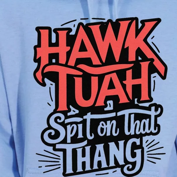 Hawk Tuah Spit On That Thing Funny Trending Meme Unisex Surf Hoodie