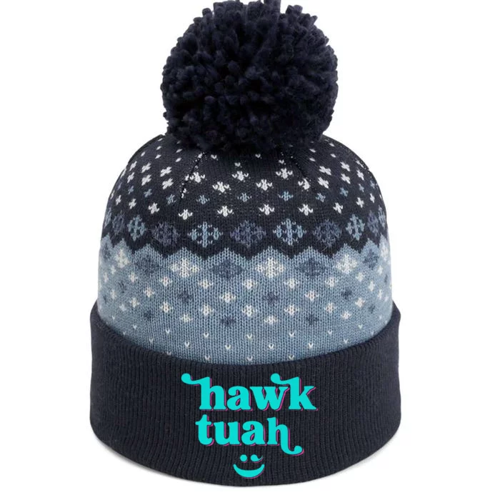 Hawk Tuah Spit On That Thing The Baniff Cuffed Pom Beanie