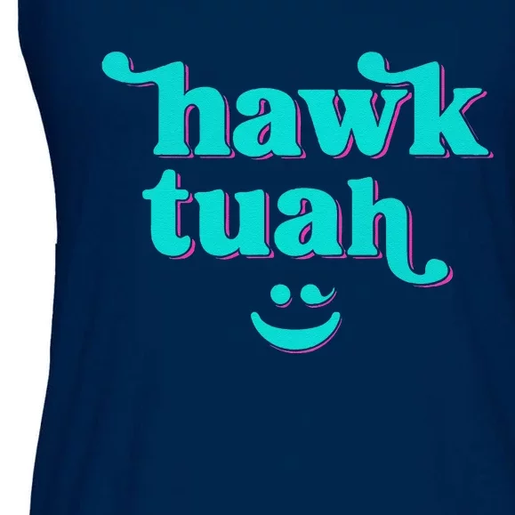 Hawk Tuah Spit On That Thing Ladies Essential Flowy Tank