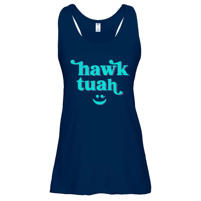 Hawk Tuah Spit On That Thing Ladies Essential Flowy Tank