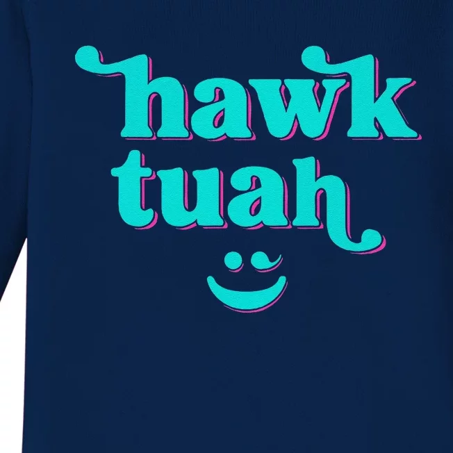 Hawk Tuah Spit On That Thing Baby Long Sleeve Bodysuit