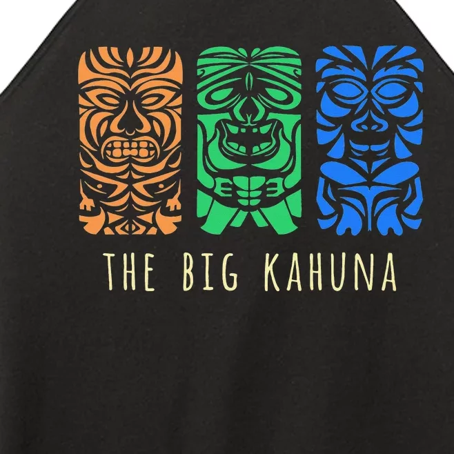 Hawaii Tiki Surfing Polynesian Big Kahuna Retro Hipster Women’s Perfect Tri Rocker Tank