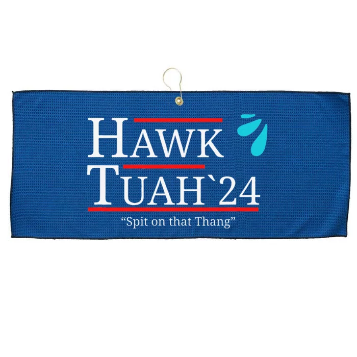 Hawk Tuah Spit On That Thingthangthang Meme Hauk Tuah Large Microfiber Waffle Golf Towel