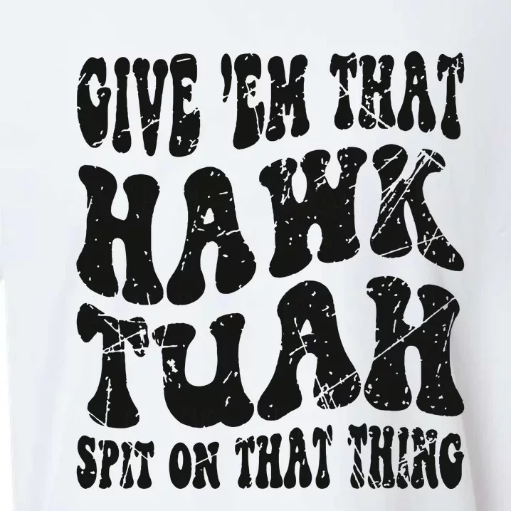 Hawk Tuah Spit On That Thing Sueded Cloud Jersey T-Shirt