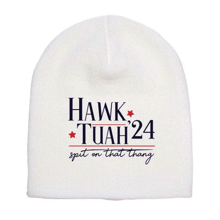 Hawk Tuah Spit On That Thang Short Acrylic Beanie