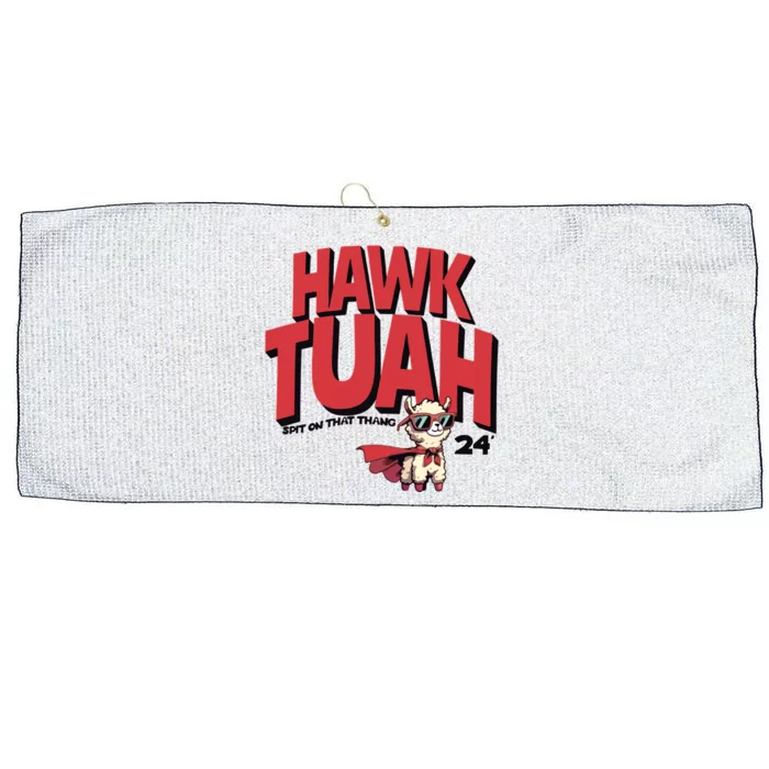 Hawk Tuah Spit On That Thang 2024 Large Microfiber Waffle Golf Towel