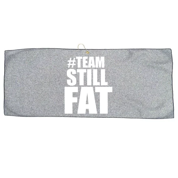 Hashtag Team Still Fat Large Microfiber Waffle Golf Towel