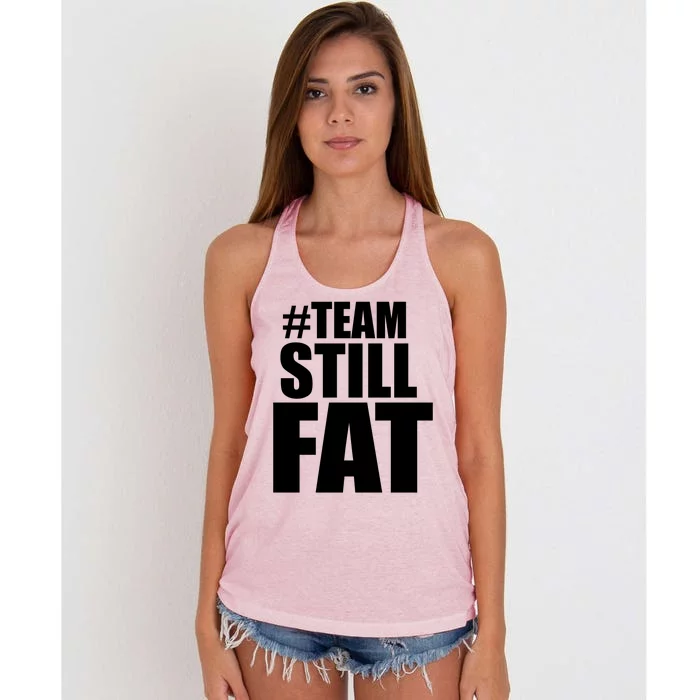 Hashtag Team Still Fat Women's Knotted Racerback Tank