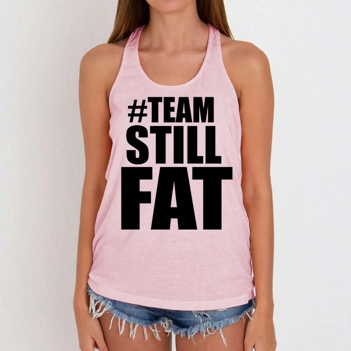 Hashtag Team Still Fat Women's Knotted Racerback Tank