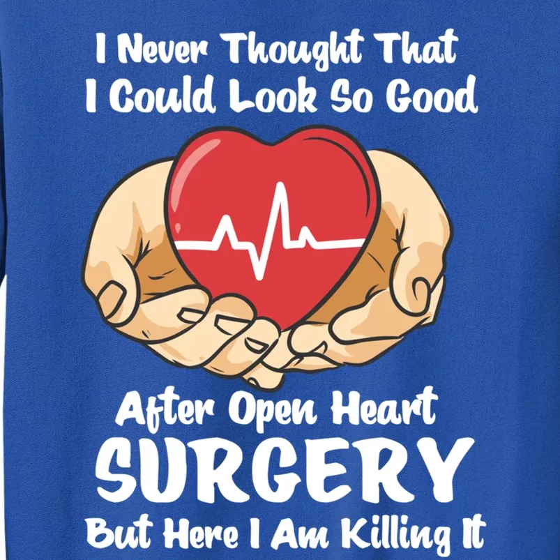 Heart Transplant Survivor Heart Bypass Open Heart Surgery Gift Tall Sweatshirt