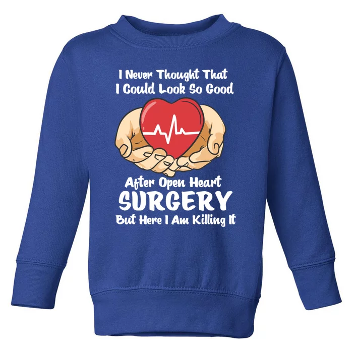 Heart Transplant Survivor Heart Bypass Open Heart Surgery Gift Toddler Sweatshirt