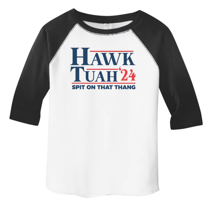 Hawk Tuah Spit On That Thang Funny Toddler Fine Jersey T-Shirt